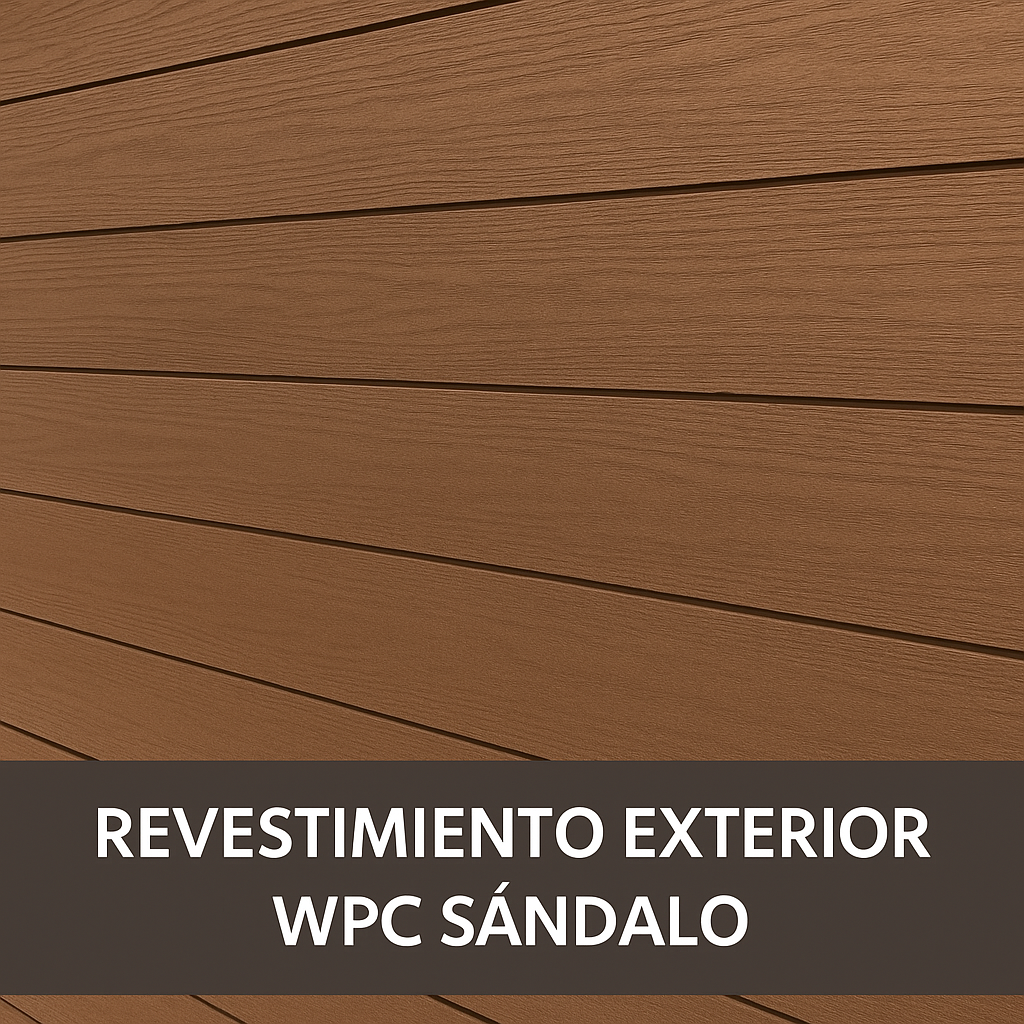 Revestimiento WPC Exterior Sandalwood - 25mm x 20cm x 2.9mts