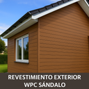 Revestimiento WPC Exterior Sandalwood - 25mm x 20cm x 2.9mts