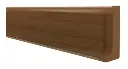 Zócalo PVC Plasbil Premium Marron 70mm x 10mm x 2.4m
