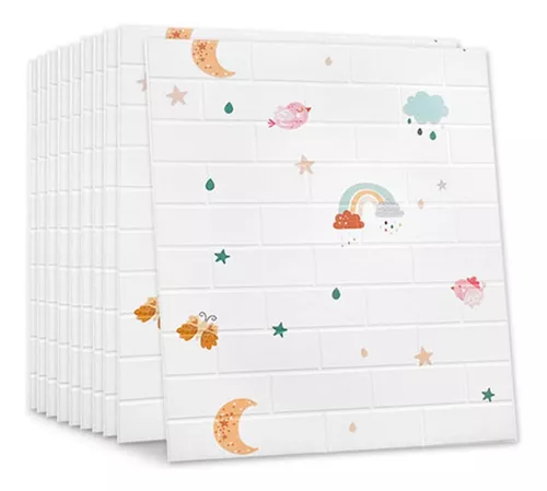 Placa Decorativa 3D Autoadhesiva 70cm x 77cm Luna Infantil