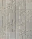 Placa Decorativa 3D Autoadhesiva 70cm x 77cm Mosaico Marfil HG61