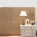 Placa Decorativa 3D Autoadhesiva 70cm x 77cm - Madera Marrón