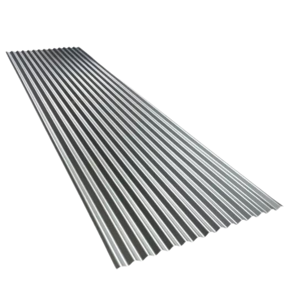 Chapa Techo Aluminizada - Cal 26 / 0,41mm - Ondulada 95cm Util - ADL