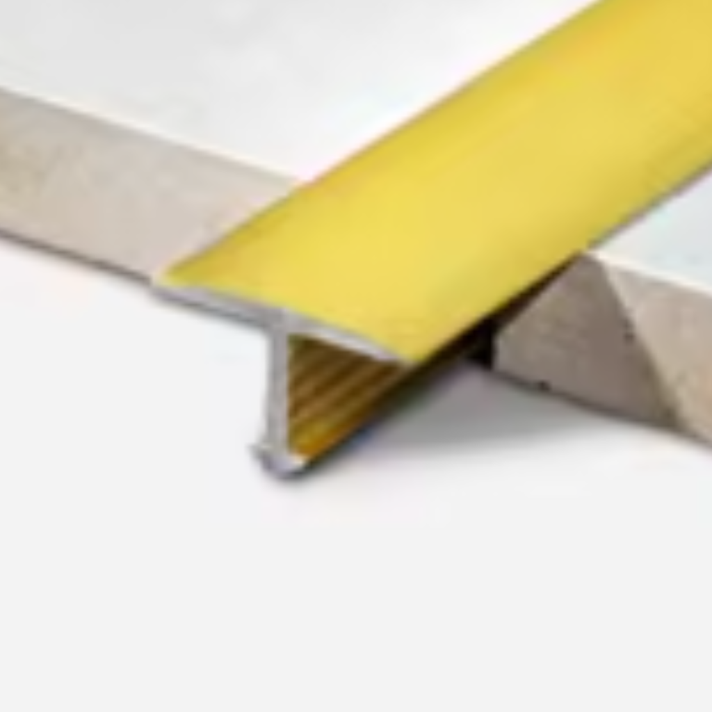 Perfil T Aluminio Dorado Bambú 3m x 5mm