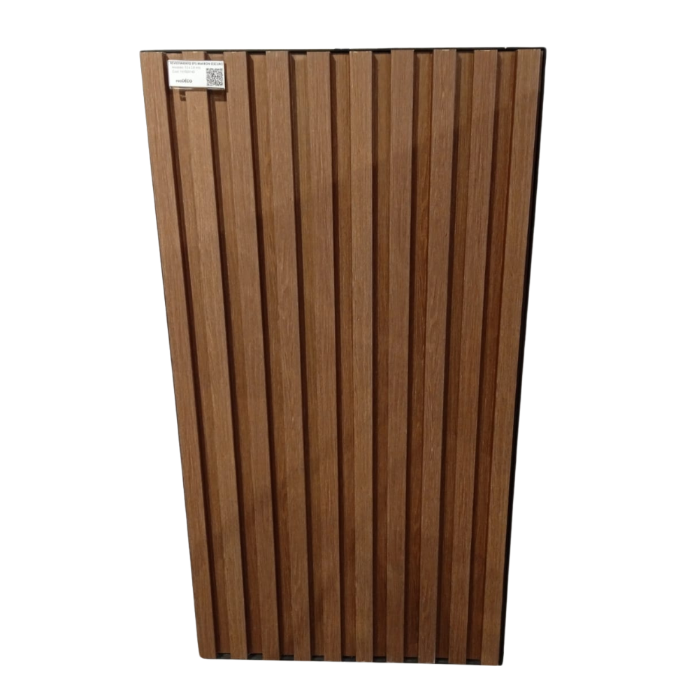 Revestimiento Simil Madera Marron Oscuro  EPS - 20mm x 12cm x 2.8mts