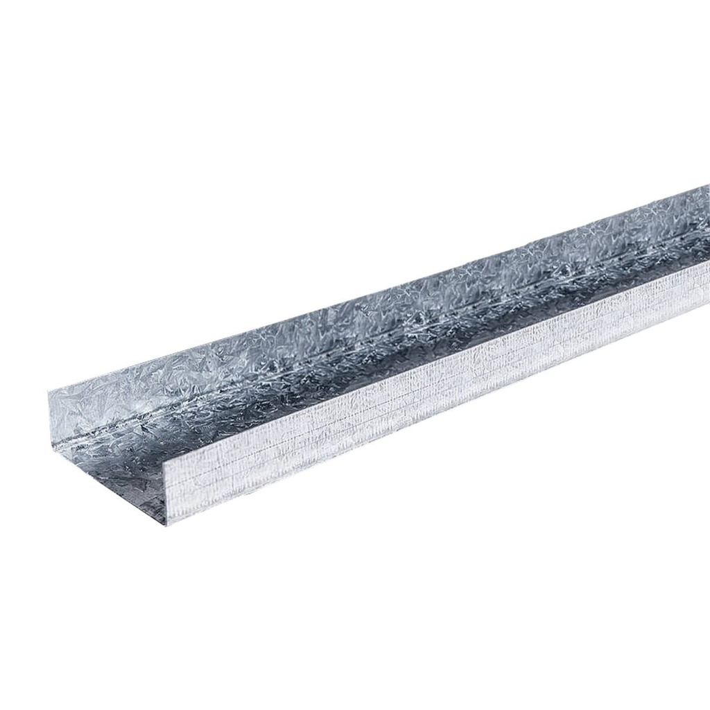 Perfil Aluminio PGU tipo u 35mm x 105mm x 1,50mm x 6.8m Blanco