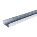 Perfil Aluminio PGU tipo u 35mm x 105mm x 1,50mm x 6.8m Blanco