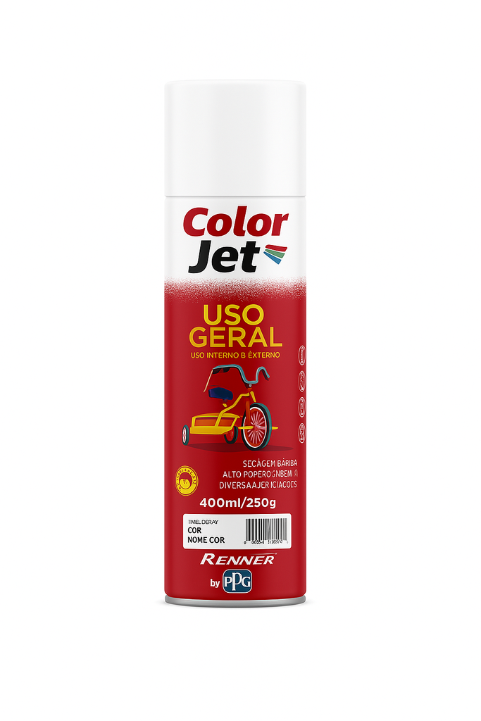 Spray Color Jet Uso General Brillante Blanco 400ml  