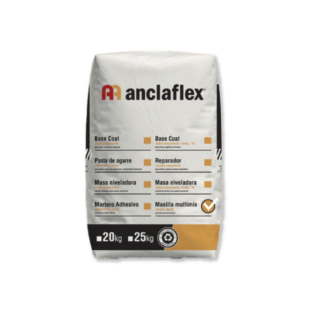 Masilla Secado Rapido Ancla - 20kg