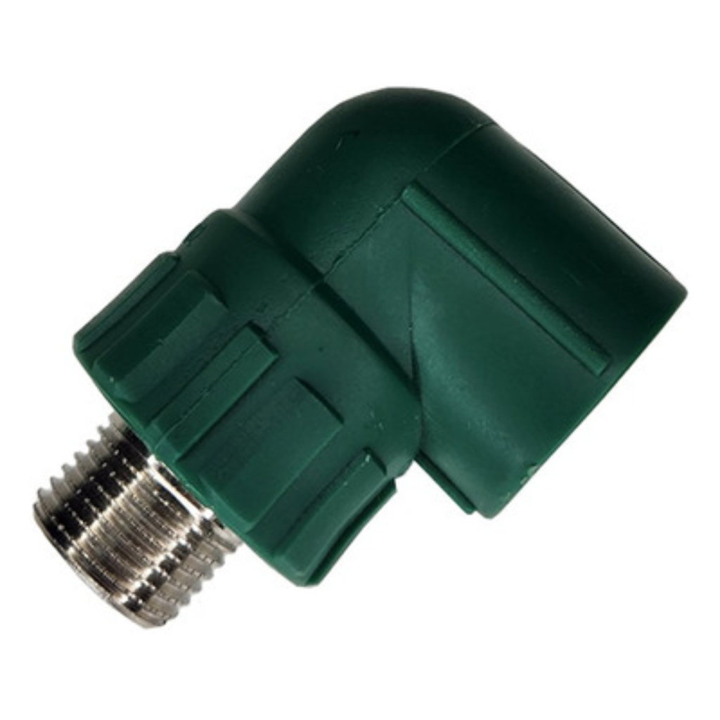 Codo 20mm x 1/2`` A 90 - Termofusion Inserto Macho - Nicoll