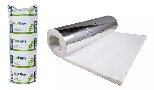 Lana Aislacion Aluminizada PET - Ecofiber Flex 35mm x 15m2