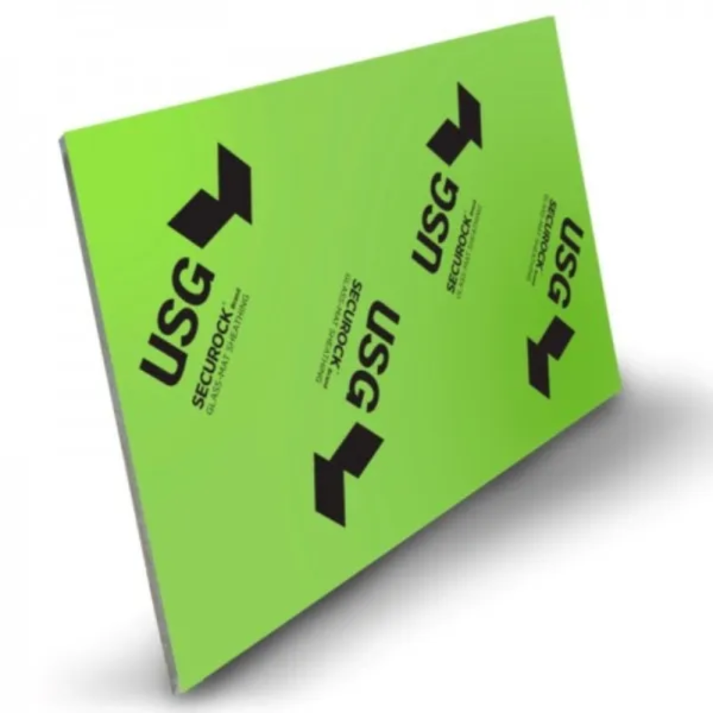 Placa Yeso Exterior USG Securock Glass Mat 1,22 x 2,44m x12.7mm Verde