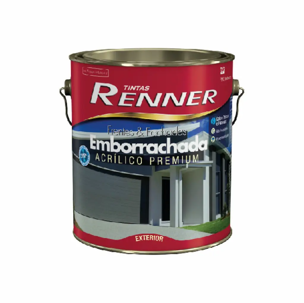 Pintura Membrana Liquida Emborrachada Blanco Mate 3.2 L Renner