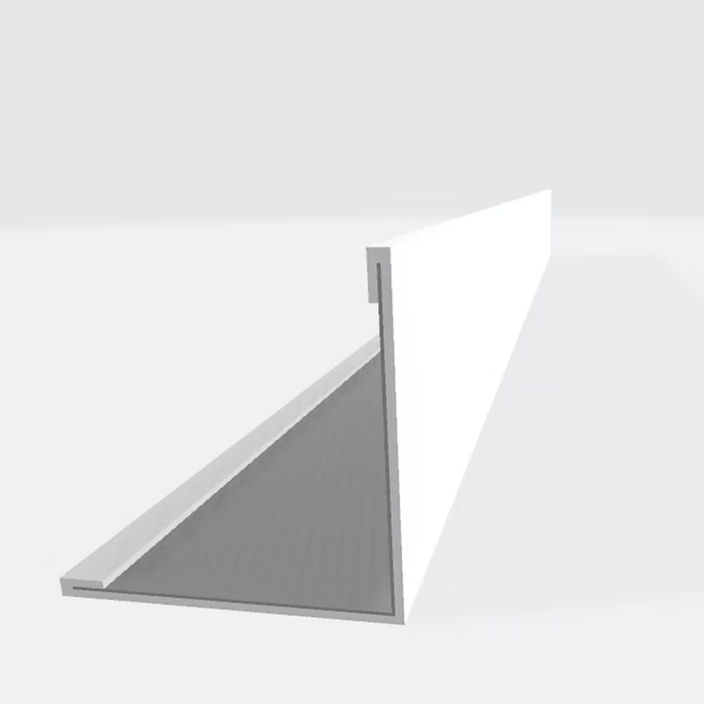 Angulo Iso-Panel Blanco - 40 x 40 x 3m - Exterior MID