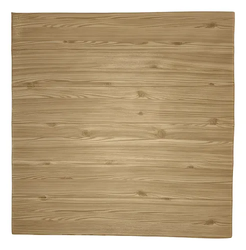 [101743] Placa Decorativa 3D Autoadhesiva 70cm x 77cm - Madera Marrón