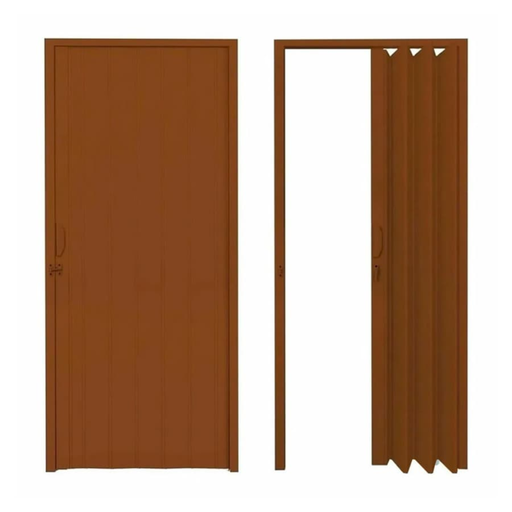 [101103] Puerta PVC Plegable Plasbil Marron - 2,1m x 1,2m