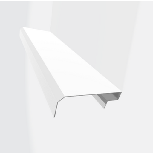[100772] Frontal Gotero Iso-Panel 150mm  x 3m Blanco MTF