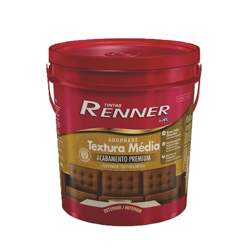 [100735] Pintura Textura Media Base Blanca - RV3555 - 25 Kg Renner