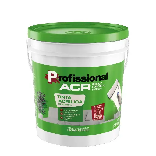 [100714] Pintura Profesional ACR Acrilica Mate Blanco - 18 L - Renner