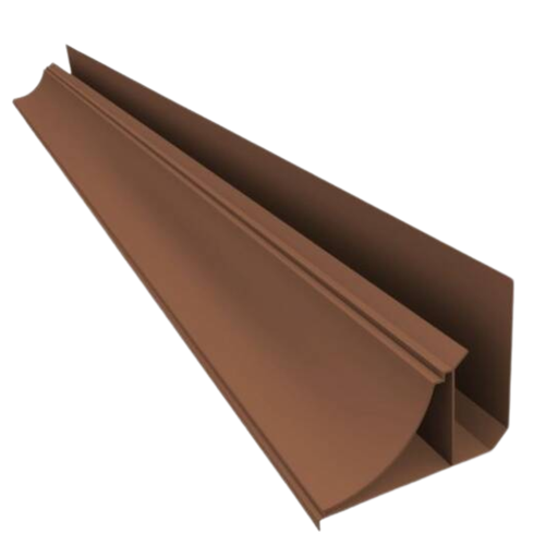 [100265] PVC Perimetral Media Caña Marron x 6m Plasbil
