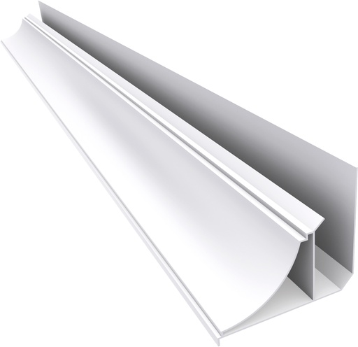 [100262] PVC Perimetral Media Caña Blanca x 6m - Plasbil