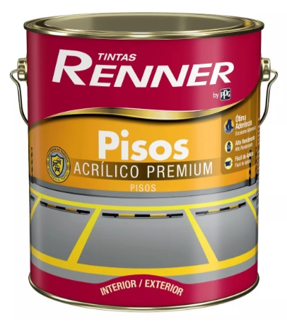 [102782] Pintura Piso Base Agua Negro Mate 0.9L Renner - 7113.04
